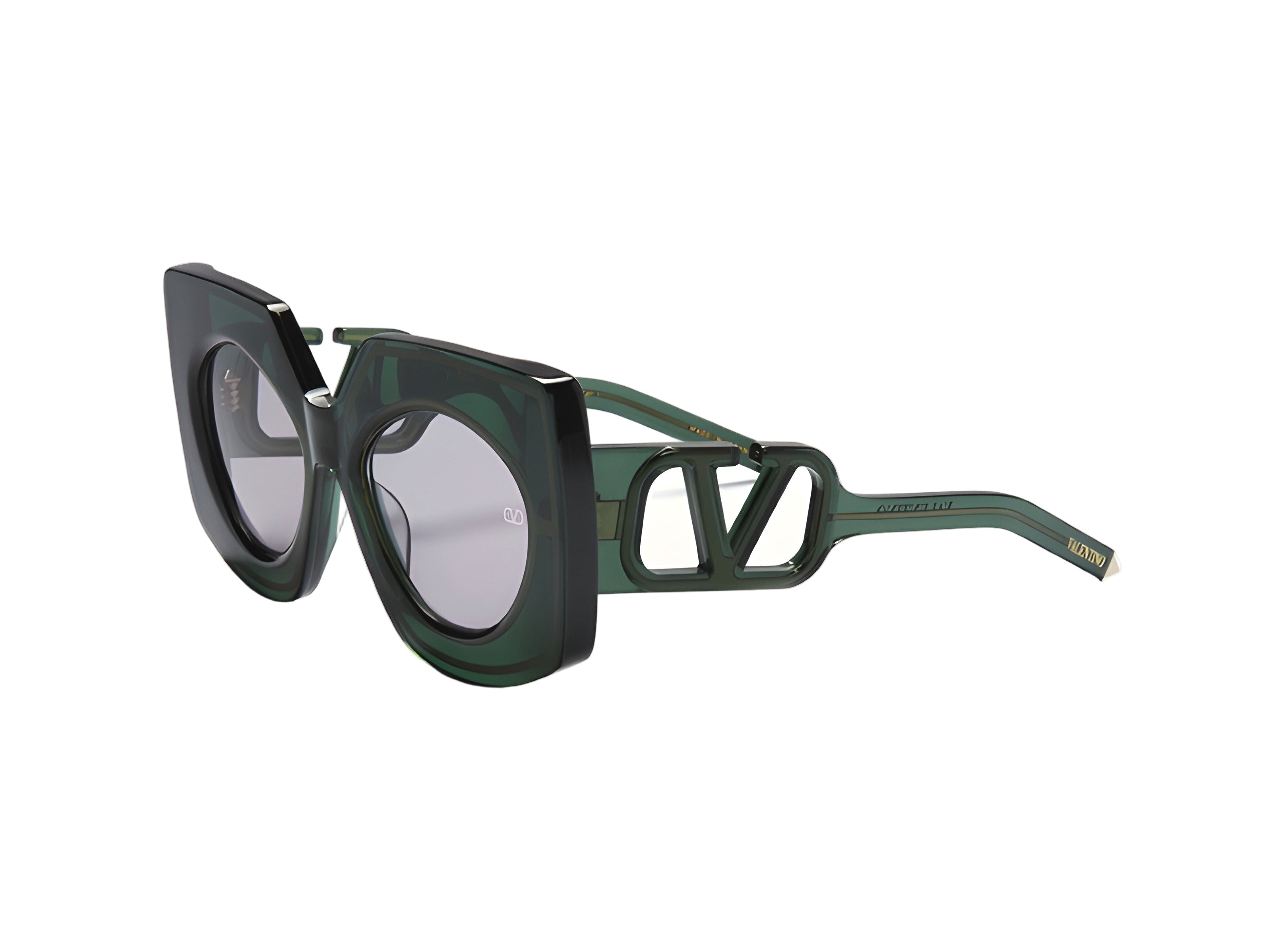 VALENTINO VLS127C V-SOUL GRN GLD 53 SUNGLASSES