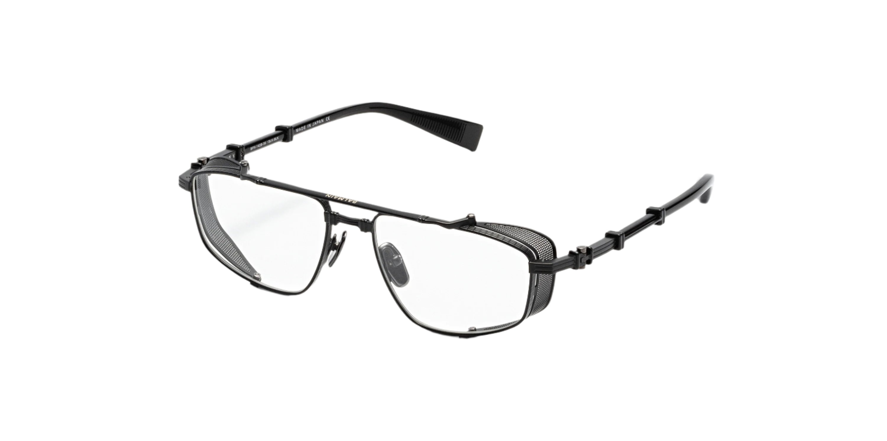 BALMAIN PARIS BPX142B BRIGADE V BLK BLK 56 FRAME