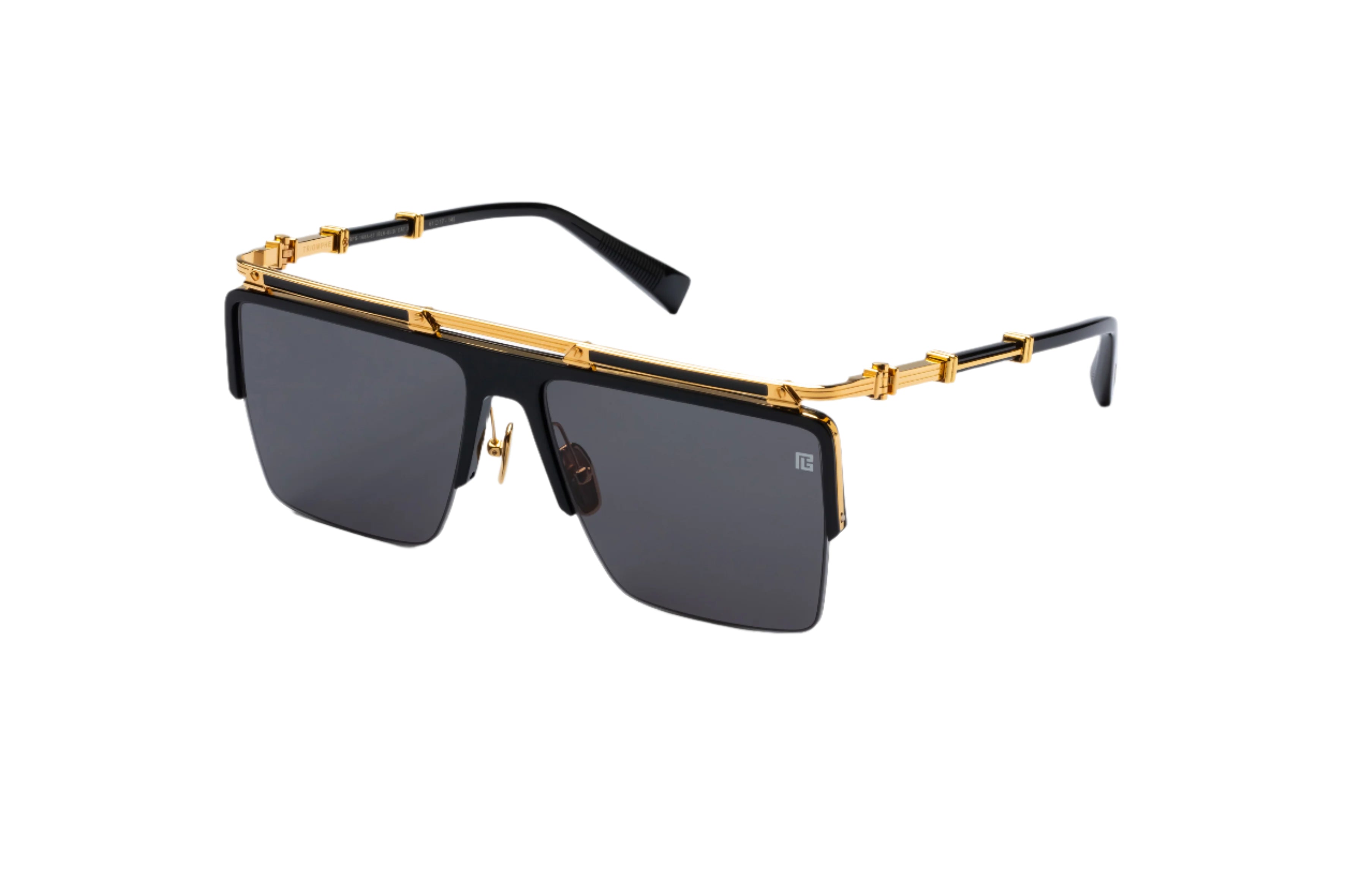 BALMAIN PARIS BPS168A TRIOMPHE BLK GLD 61 SUNGLASSES