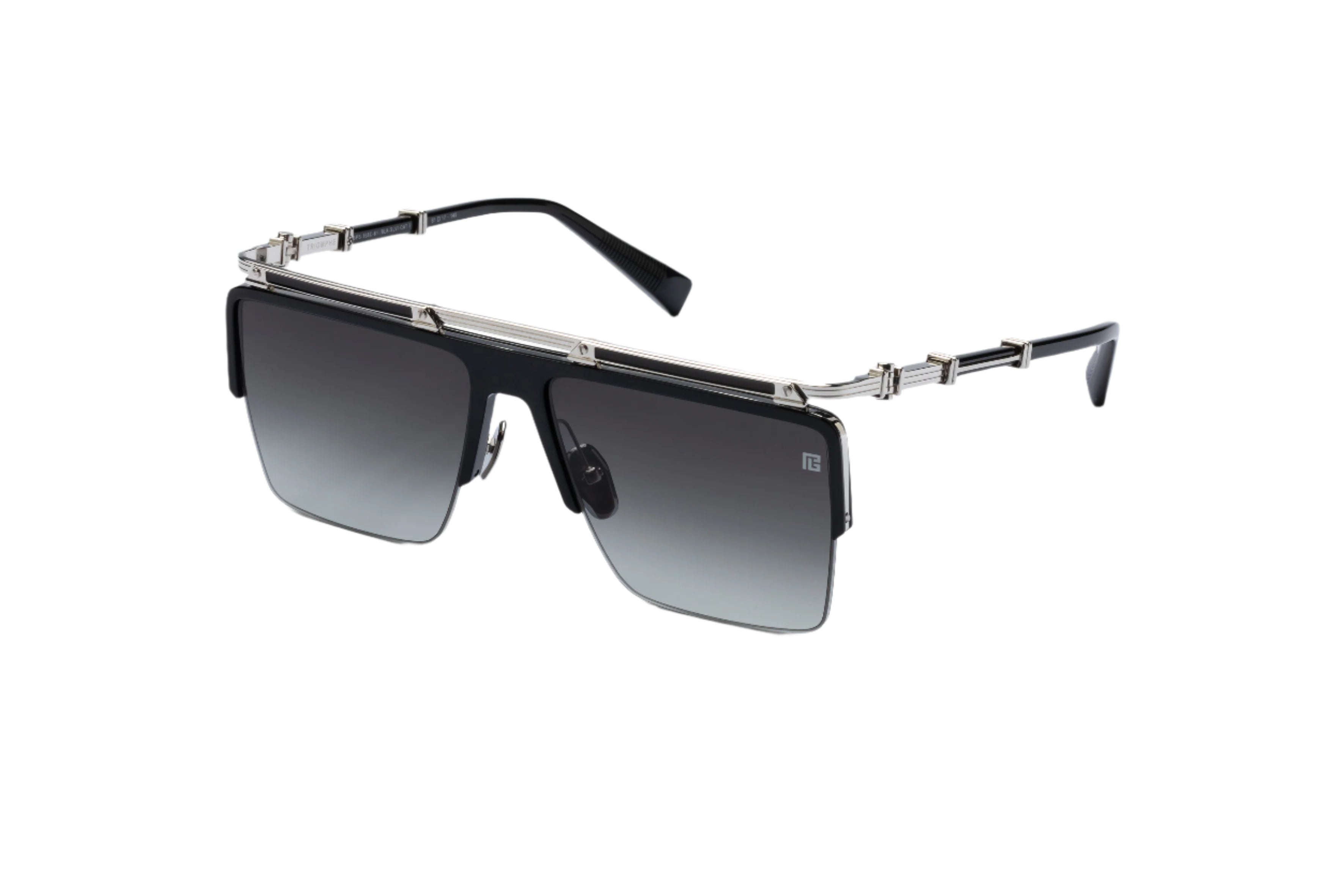 BALMAIN PARIS BPS168C TRIOMPHE BLK SLV 61 SUNGLASSES