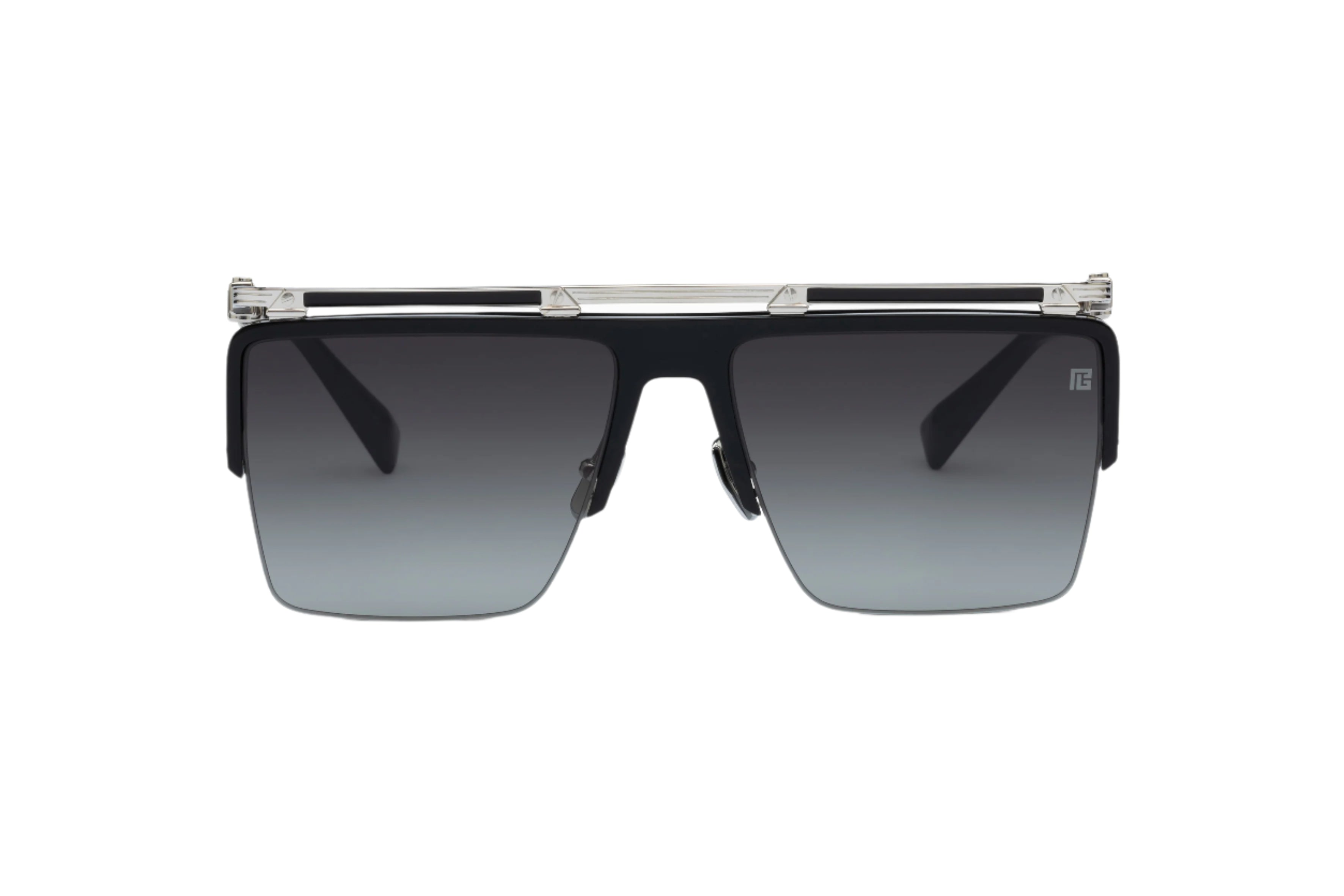 BALMAIN PARIS BPS168C TRIOMPHE BLK SLV 61 SUNGLASSES