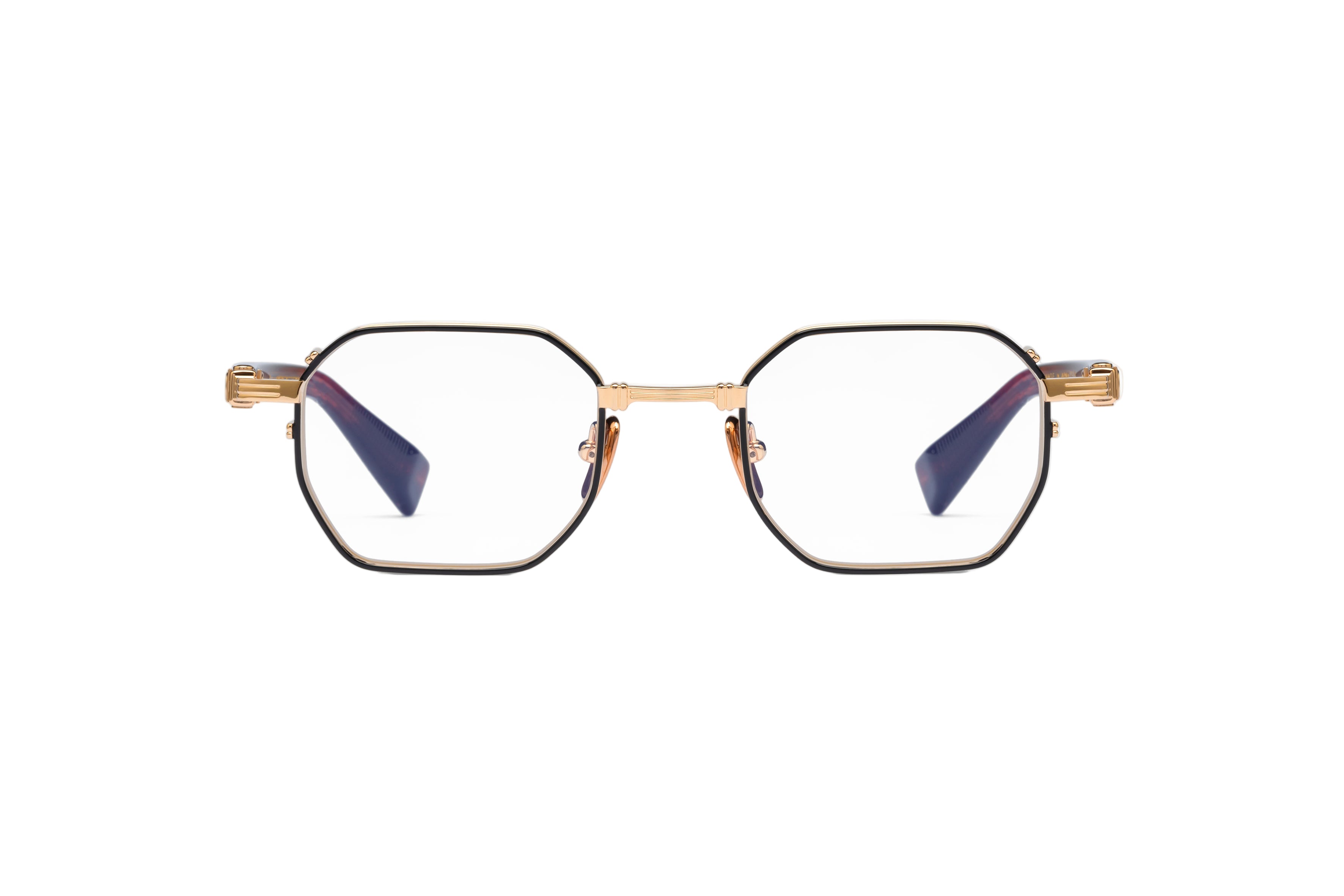 BALMAIN PARIS BPX166B SAINT JEAN II GLD BRN 48 FRAME