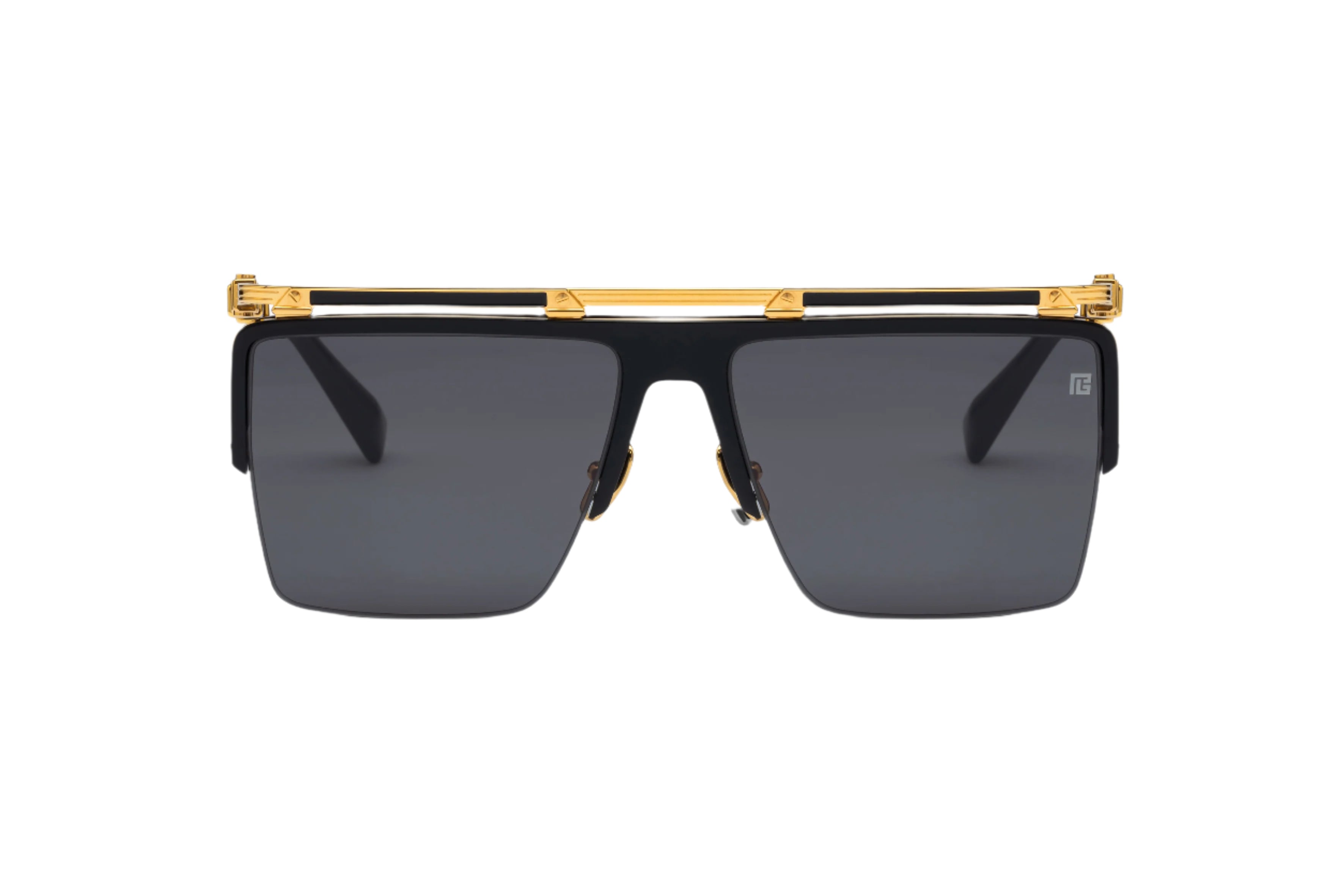 BALMAIN PARIS BPS168A TRIOMPHE BLK GLD 61 SUNGLASSES