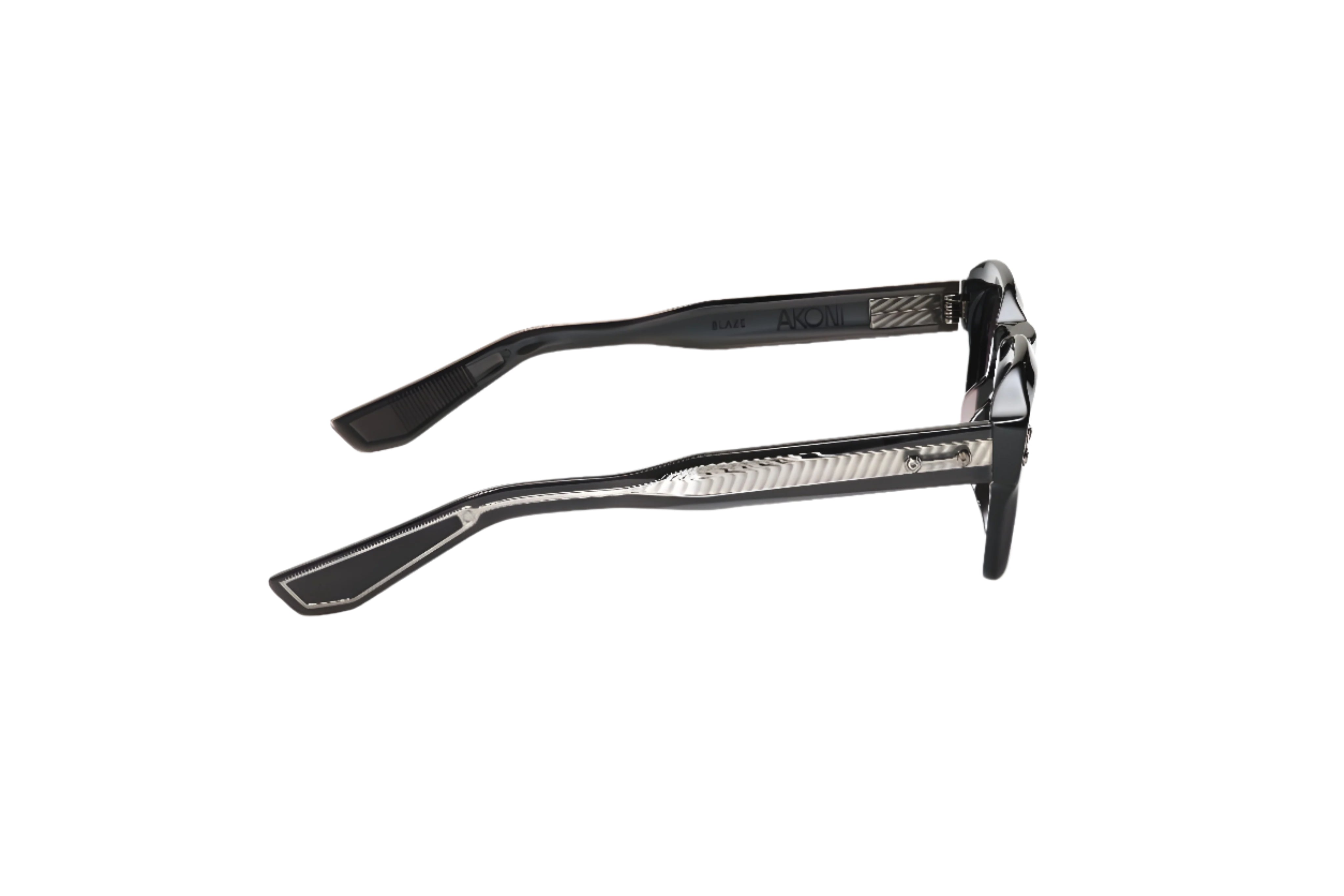 AKONI AKS514D BLAZE BLK BLK 48 SUNGLASSES