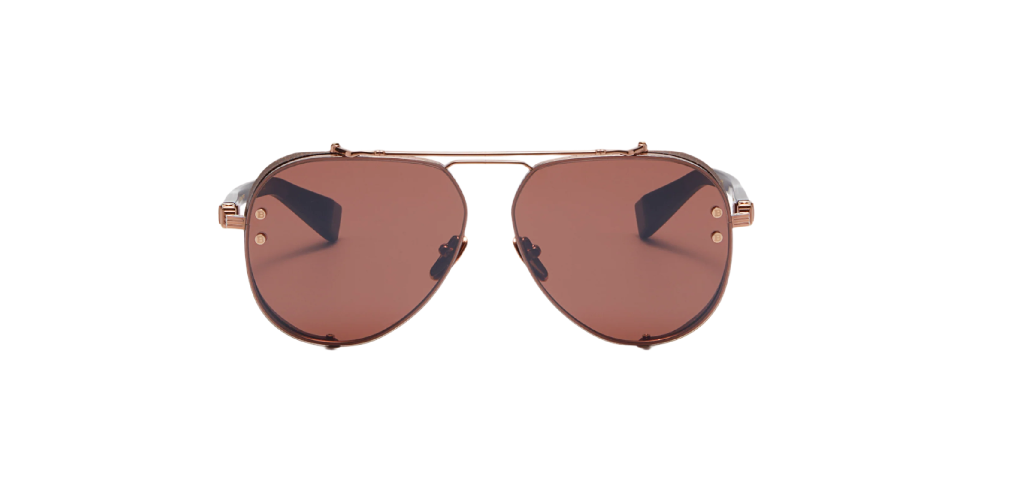 BALMAIN PARIS BPS125E CAPITAINE RSE BRN 62 SUNGLASSES