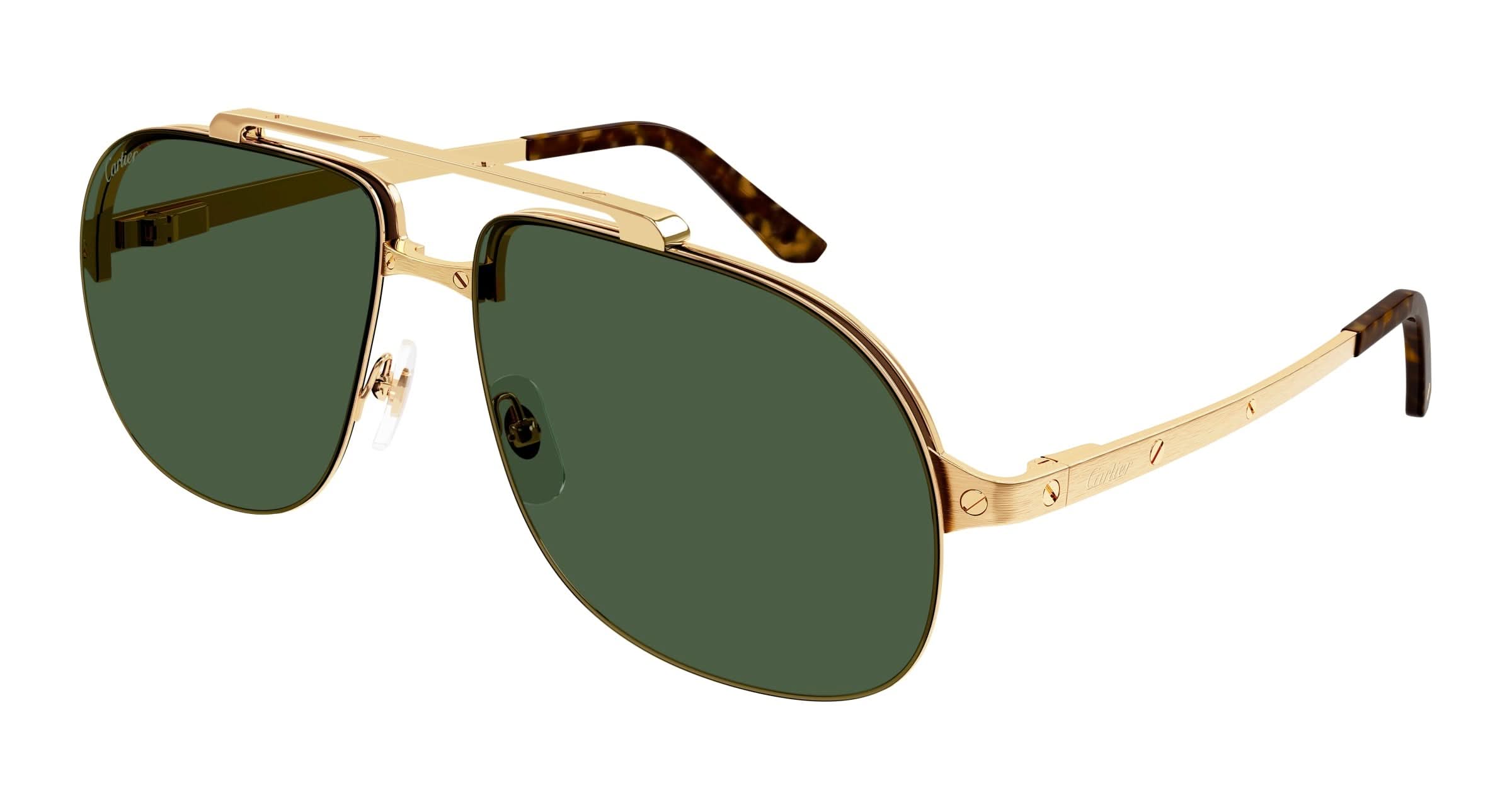 Must de Cartier サントス サングラス ゴールドフレーム CARTIER CT0353S 002 62 SUNGLASSES