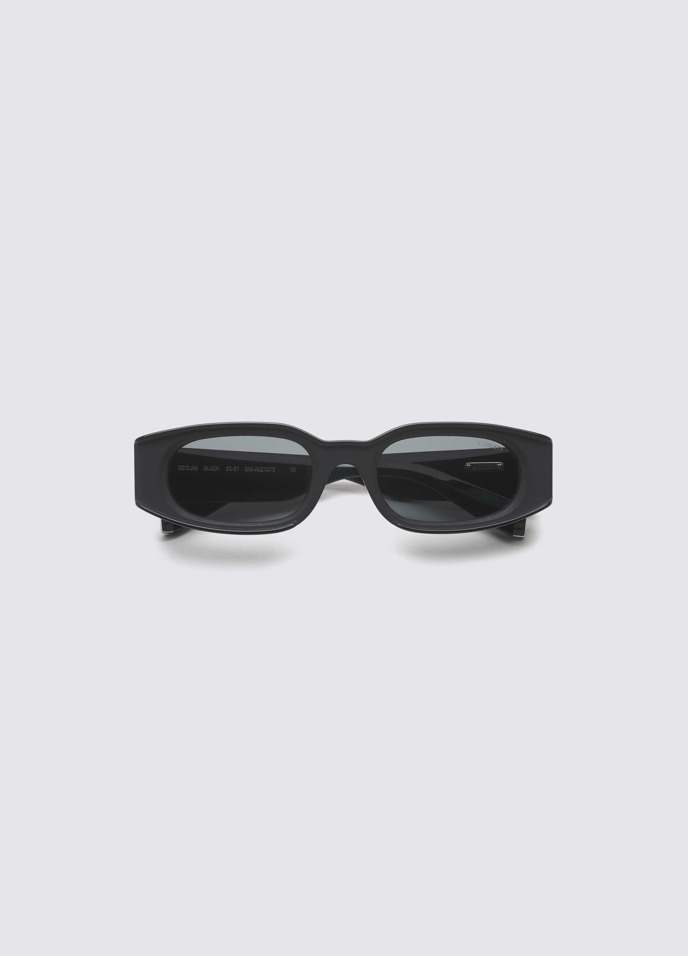 A SOCIETY DECLAN BLACK 53 SUNGLASSES