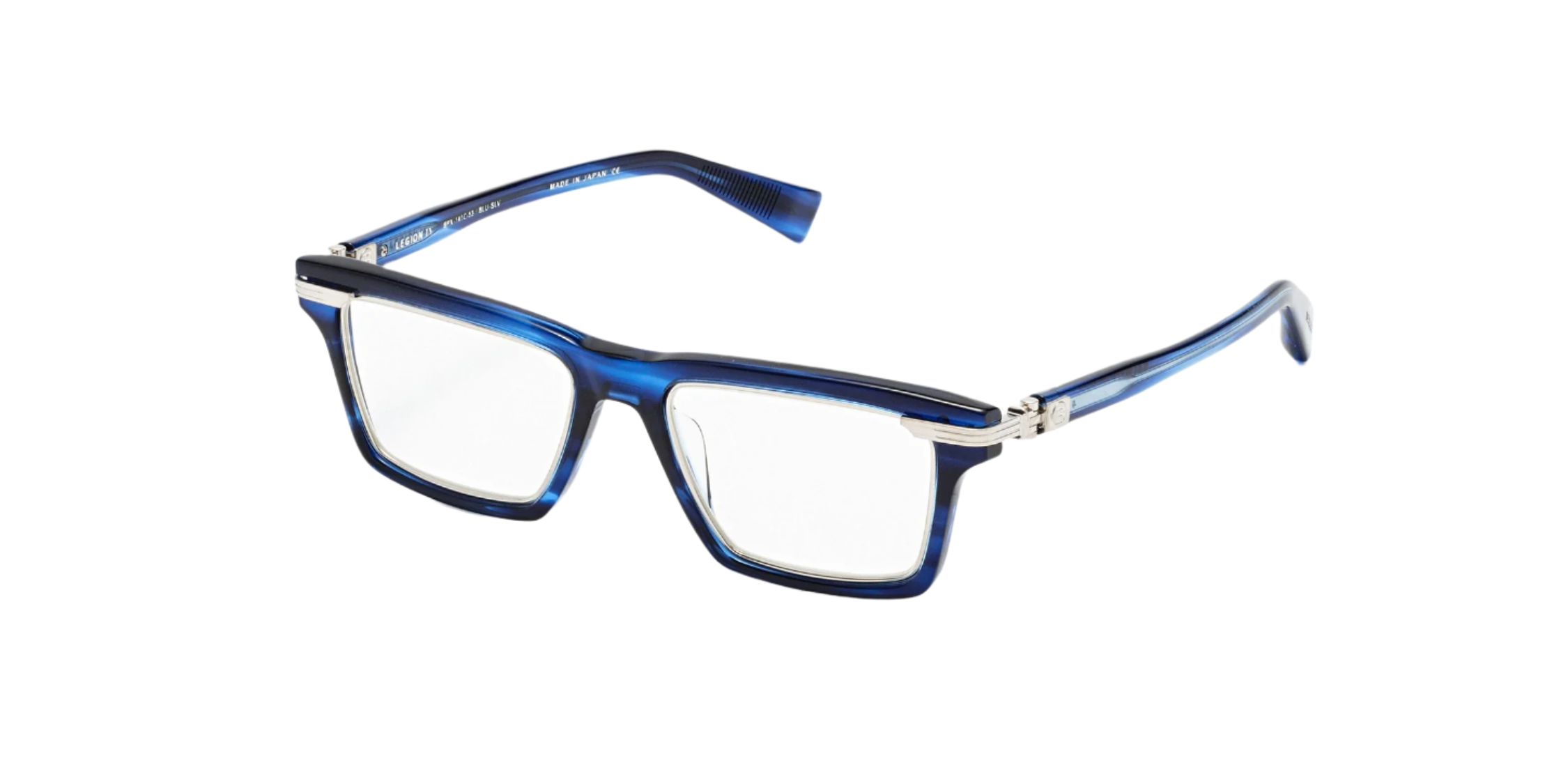 BALMAIN PARIS BPX141C LEGION IV BLU SLV 53 FRAME