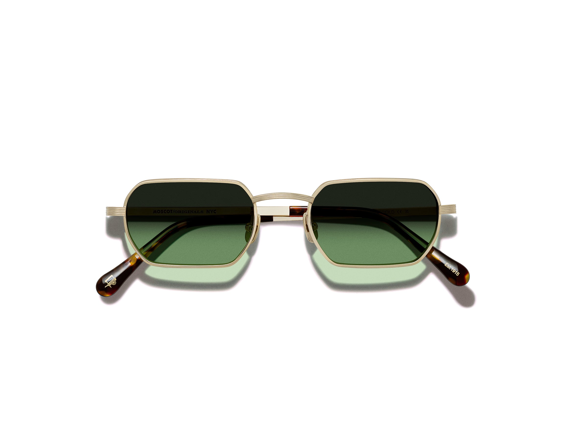 MOSCOT SHMOOZ SUN GOLD 48 SUNGLASSES