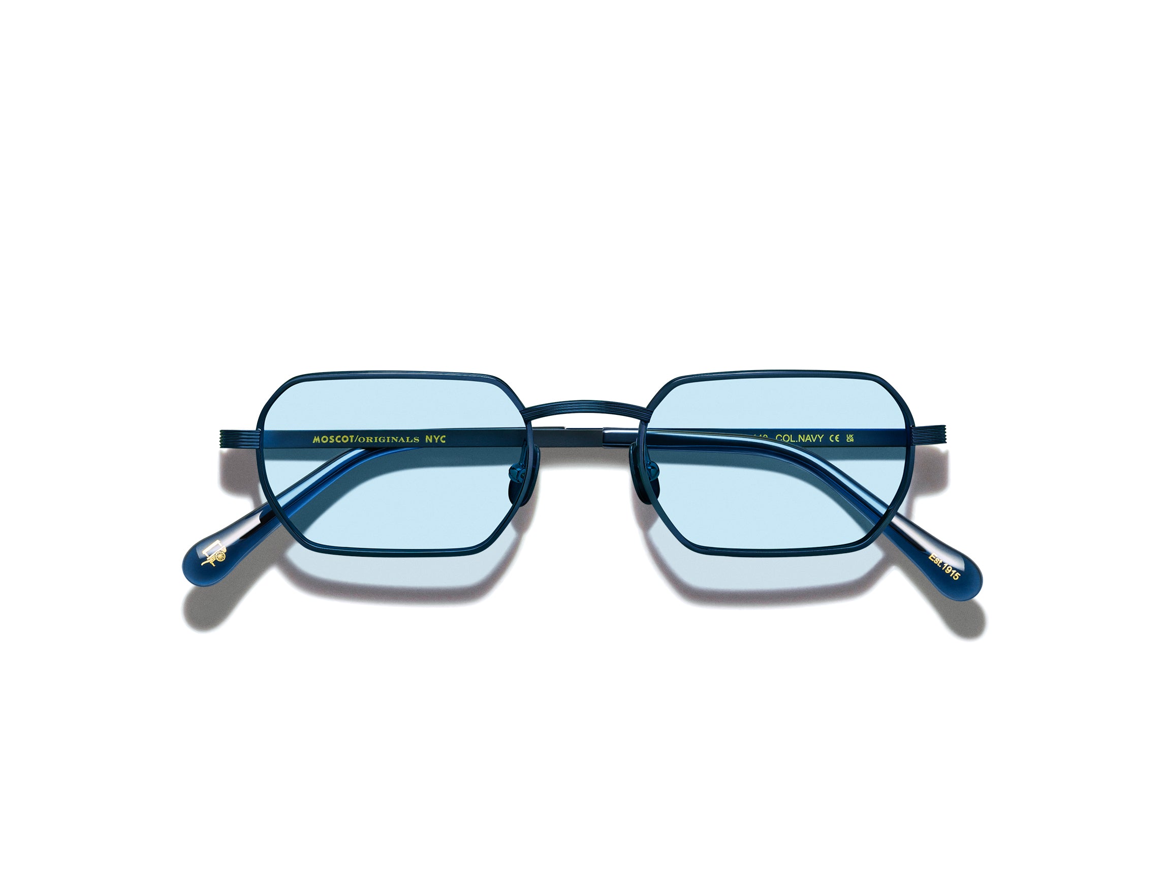 MOSCOT SHMOOZ SUN NAVY 48 SUNGLASSES