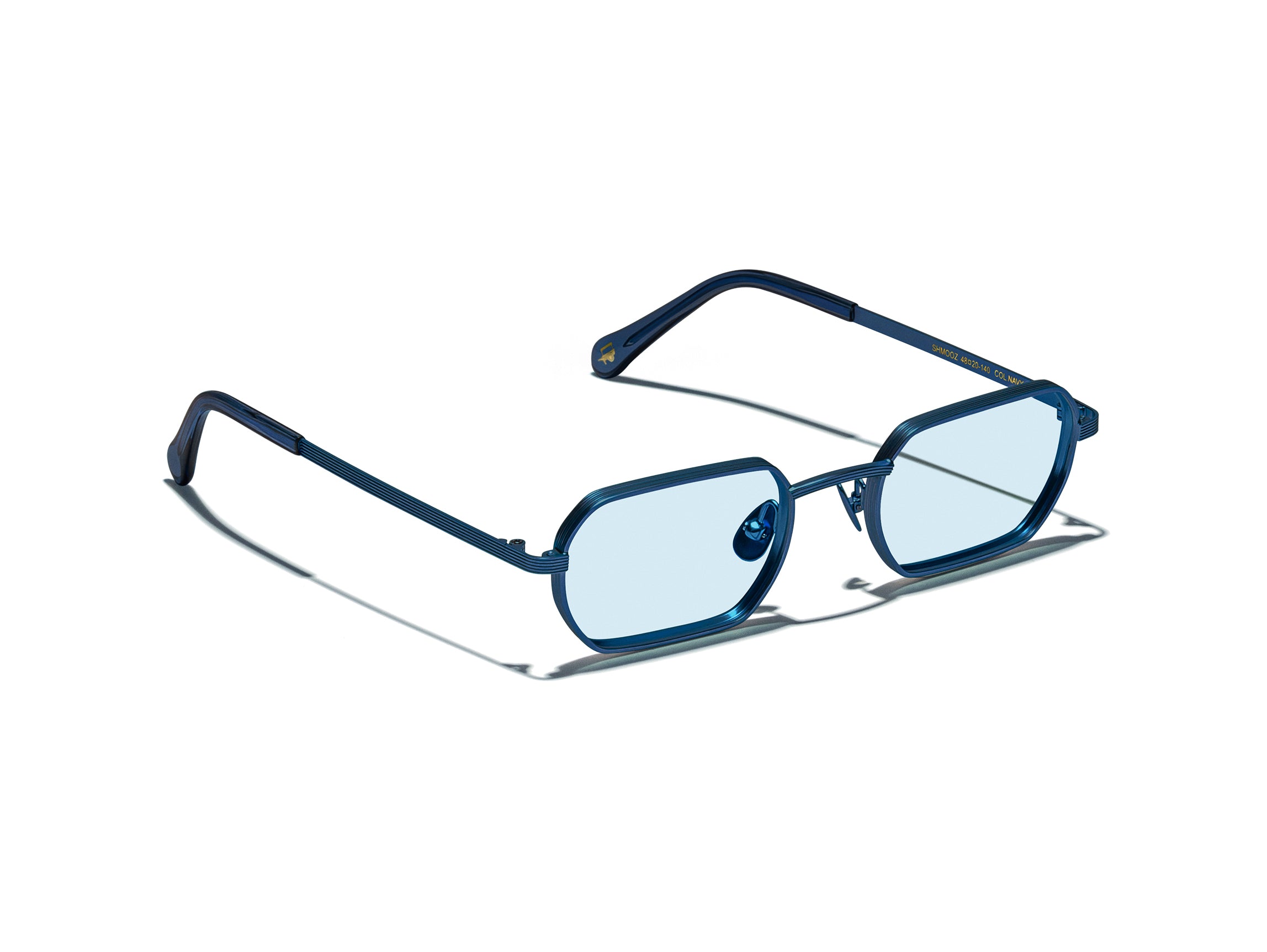 MOSCOT SHMOOZ SUN NAVY 48 SUNGLASSES