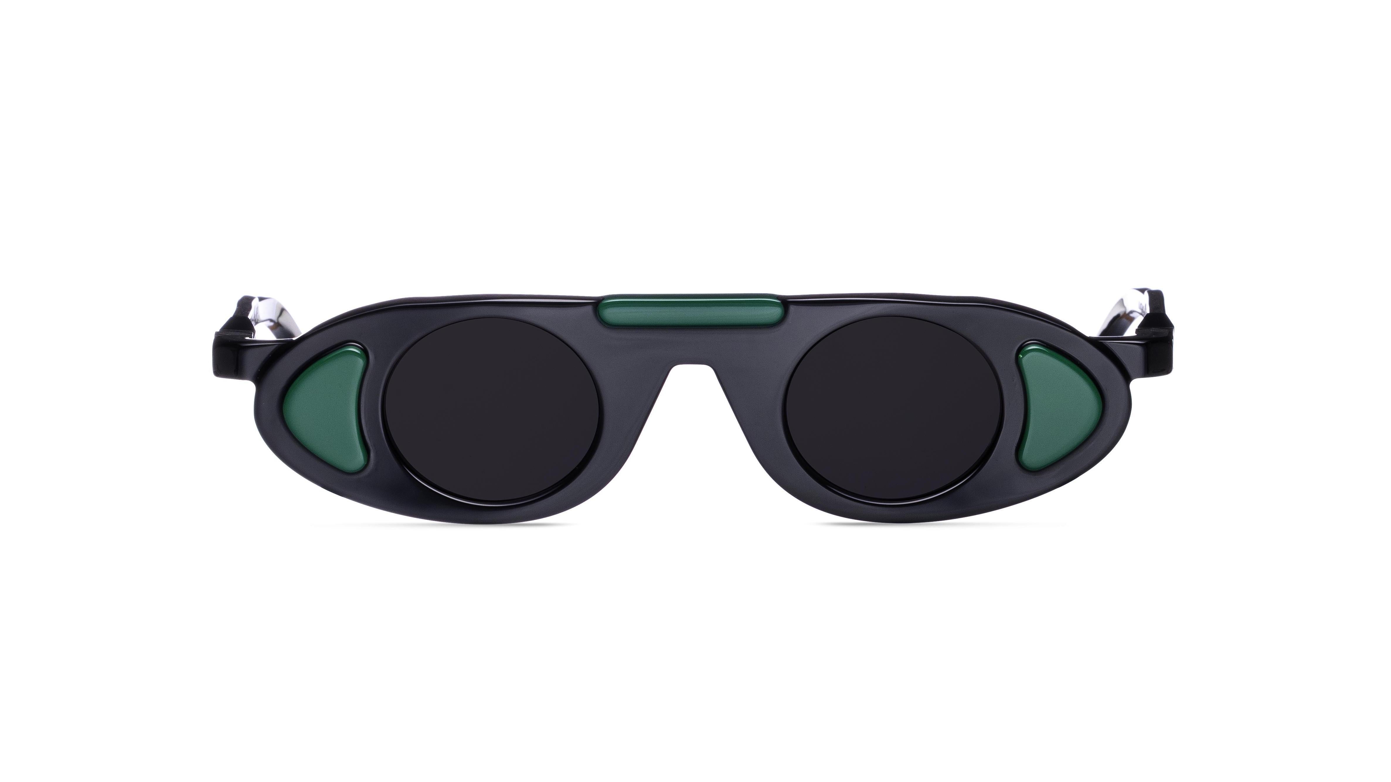 VAVA BL0050 BLACK LABEL BLACK GREEN 35 SUNGLASSES