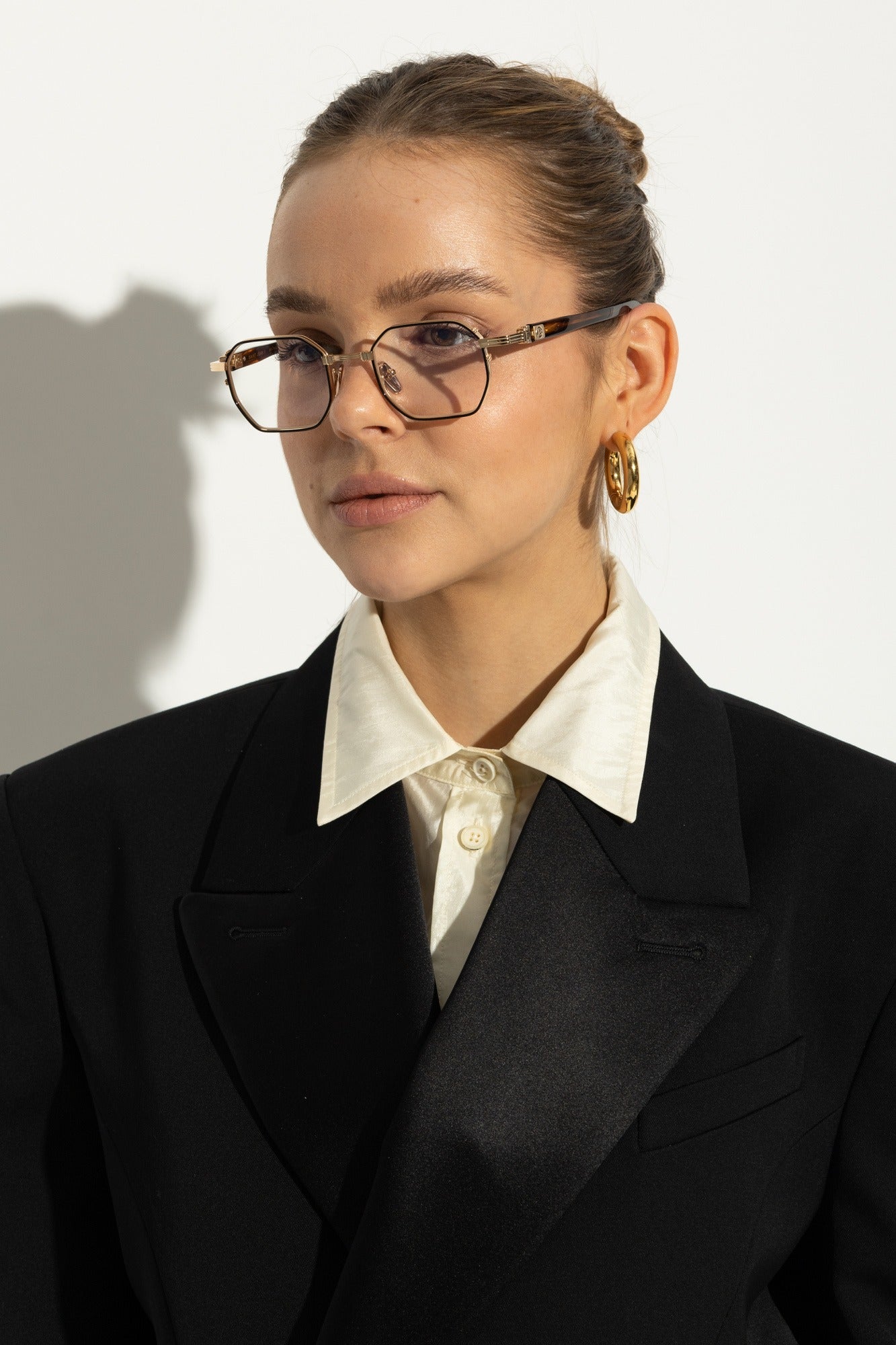 BALMAIN PARIS BPX166B SAINT JEAN II GLD BRN 48 FRAME