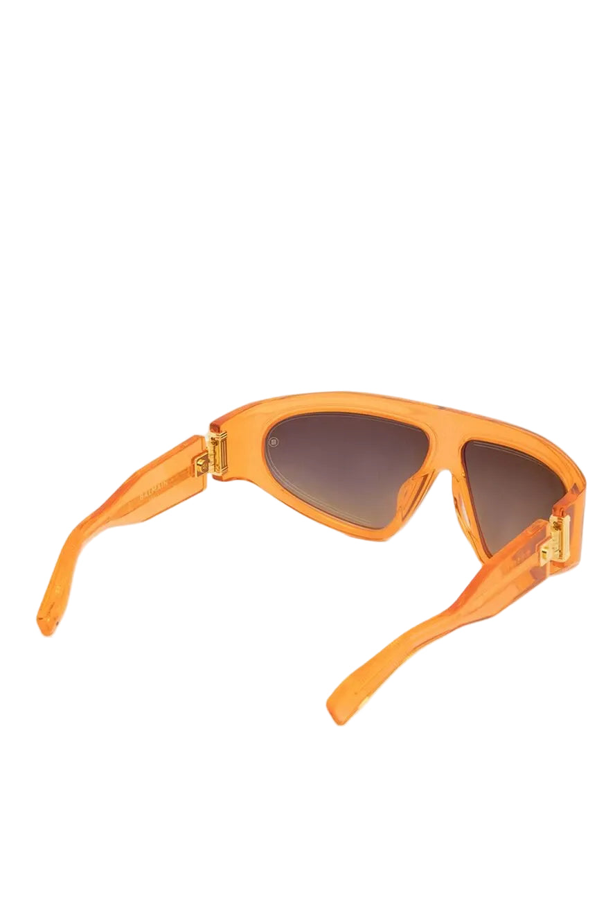 BALMAIN PARIS BPS143D B-ESCAPE ORG GLD 62 SUNGLASSES