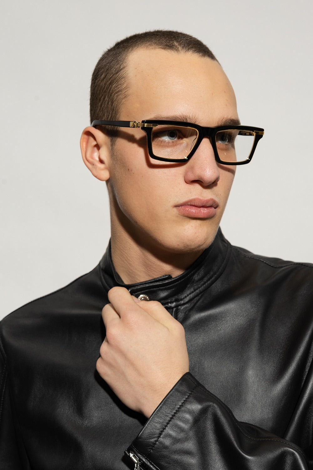 BALMAIN PARIS BPX141A LEGION IV BLK GLD 53 FRAME