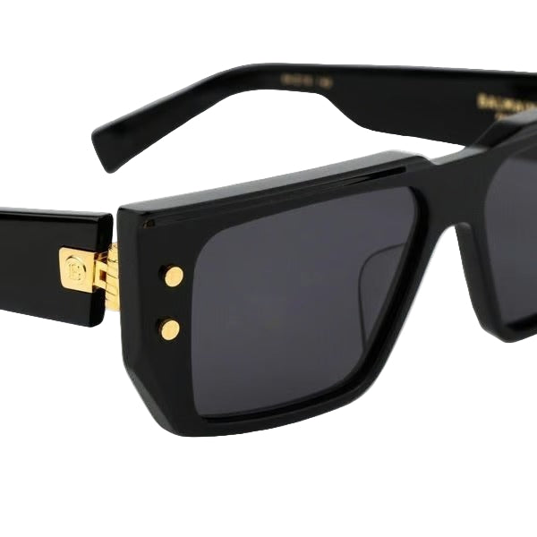 BALMAIN PARIS BPS128A B-VI BLK GLD 54 SUNGLASSES