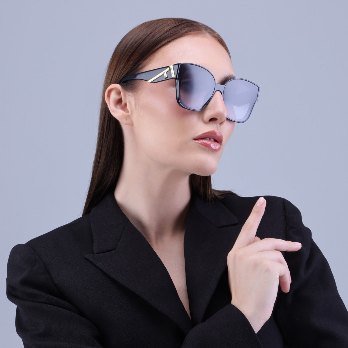 FENDI FE40099I 01B 63 SUNGLASSES