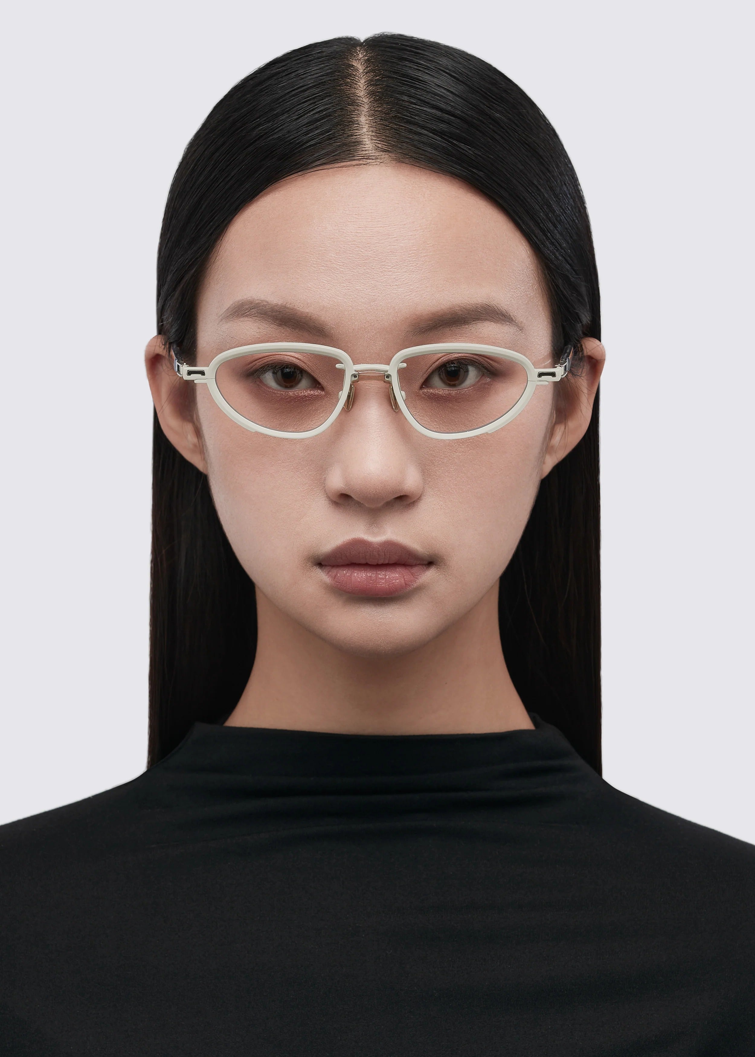 A SOCIETY DREW CLIPON BEIGE CRYSTAL 51 SUNGLASSES