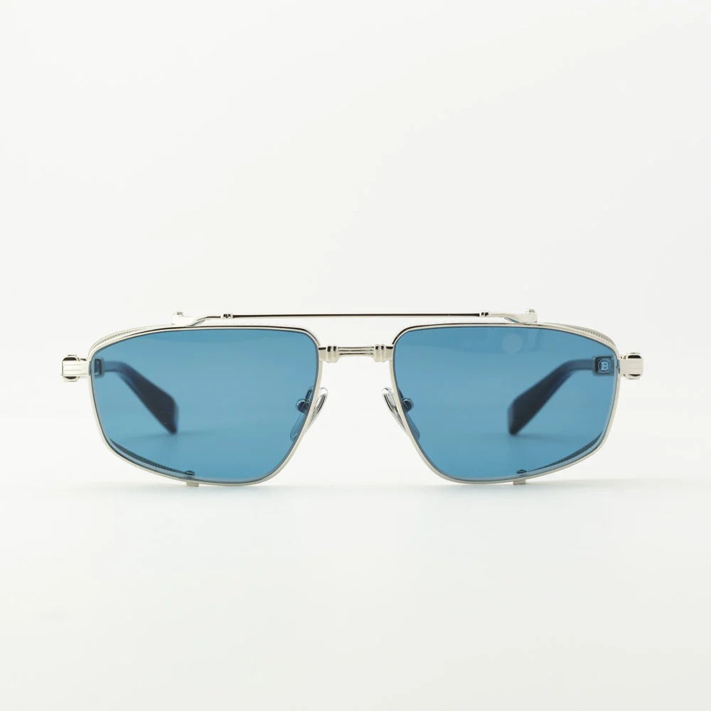 BALMAIN PARIS BPS142F BRIGADE SLV BLU 56 SUNGLASSES