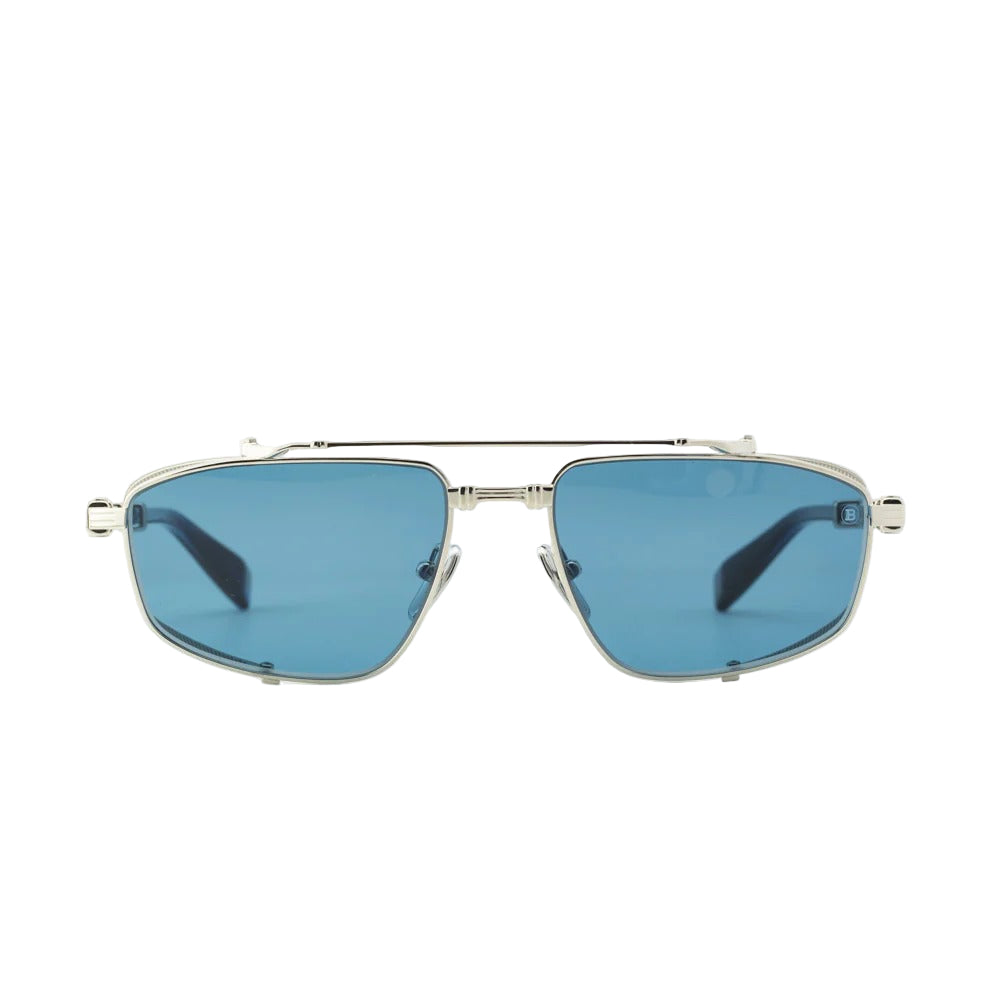 BALMAIN PARIS BPS142F BRIGADE SLV BLU 56 SUNGLASSES