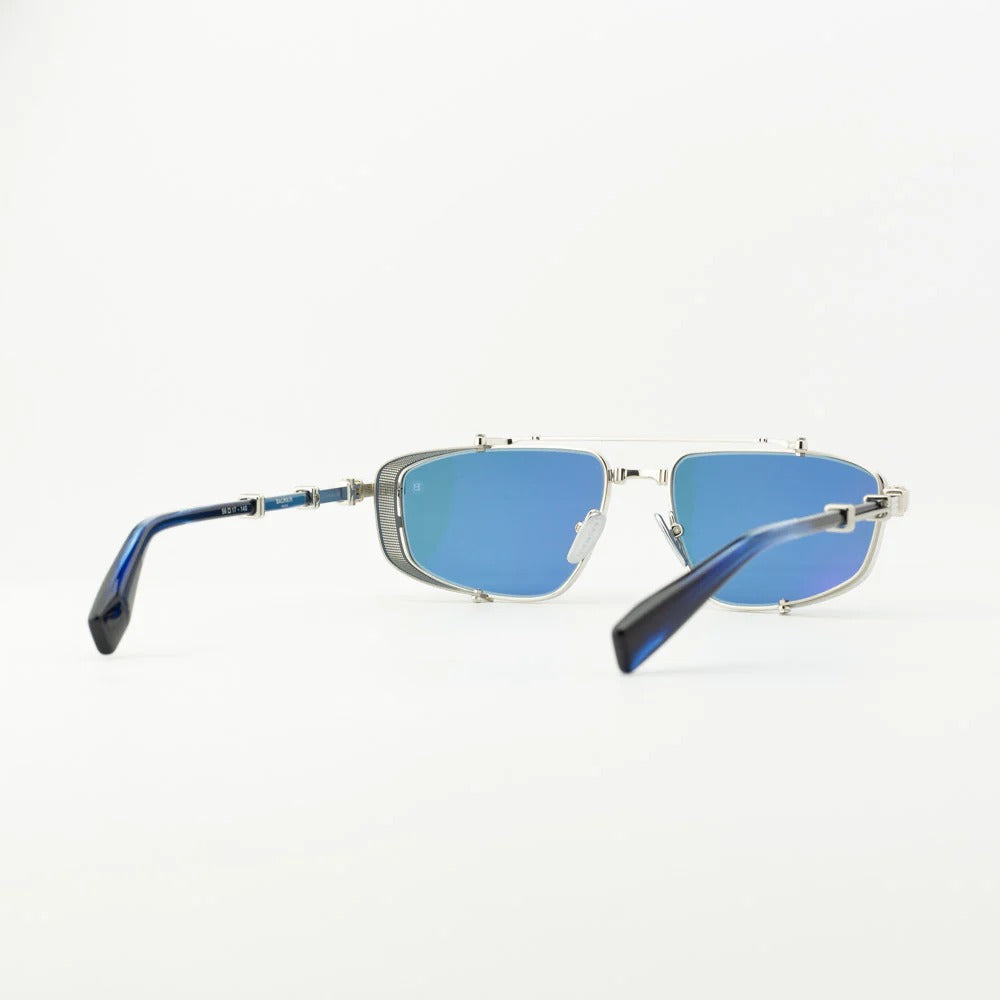 BALMAIN PARIS BPS142F BRIGADE SLV BLU 56 SUNGLASSES