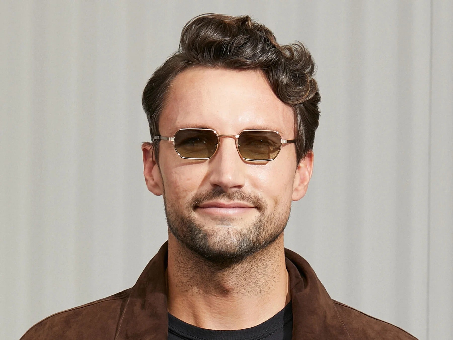 MOSCOT SHMOOZ SUN GOLD 48 SUNGLASSES