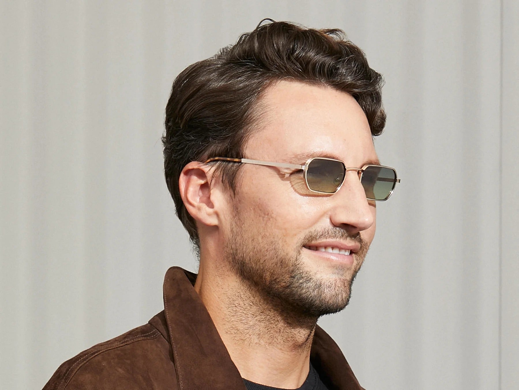 MOSCOT SHMOOZ SUN GOLD 48 SUNGLASSES