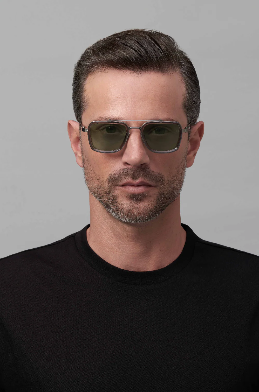 AKONI AKS507E SOLIS BLK BRN 51 SUNGLASSES