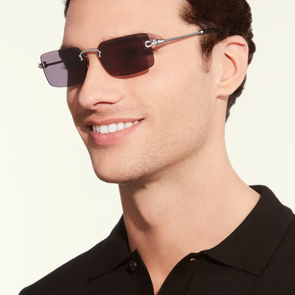 FRED FG40023U  16A 0002 Rimless 59 140 Metal SUNGLASSES