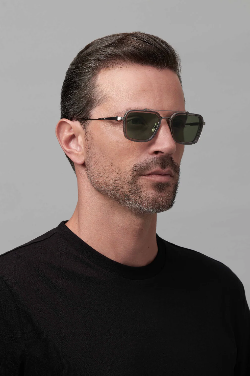 AKONI AKS507E SOLIS BLK BRN 51 SUNGLASSES