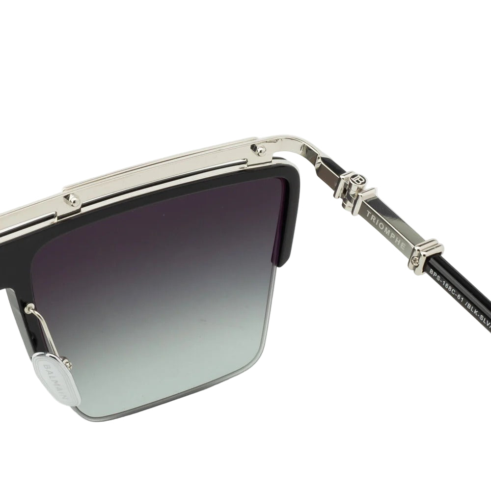 BALMAIN PARIS BPS168C TRIOMPHE BLK SLV 61 SUNGLASSES