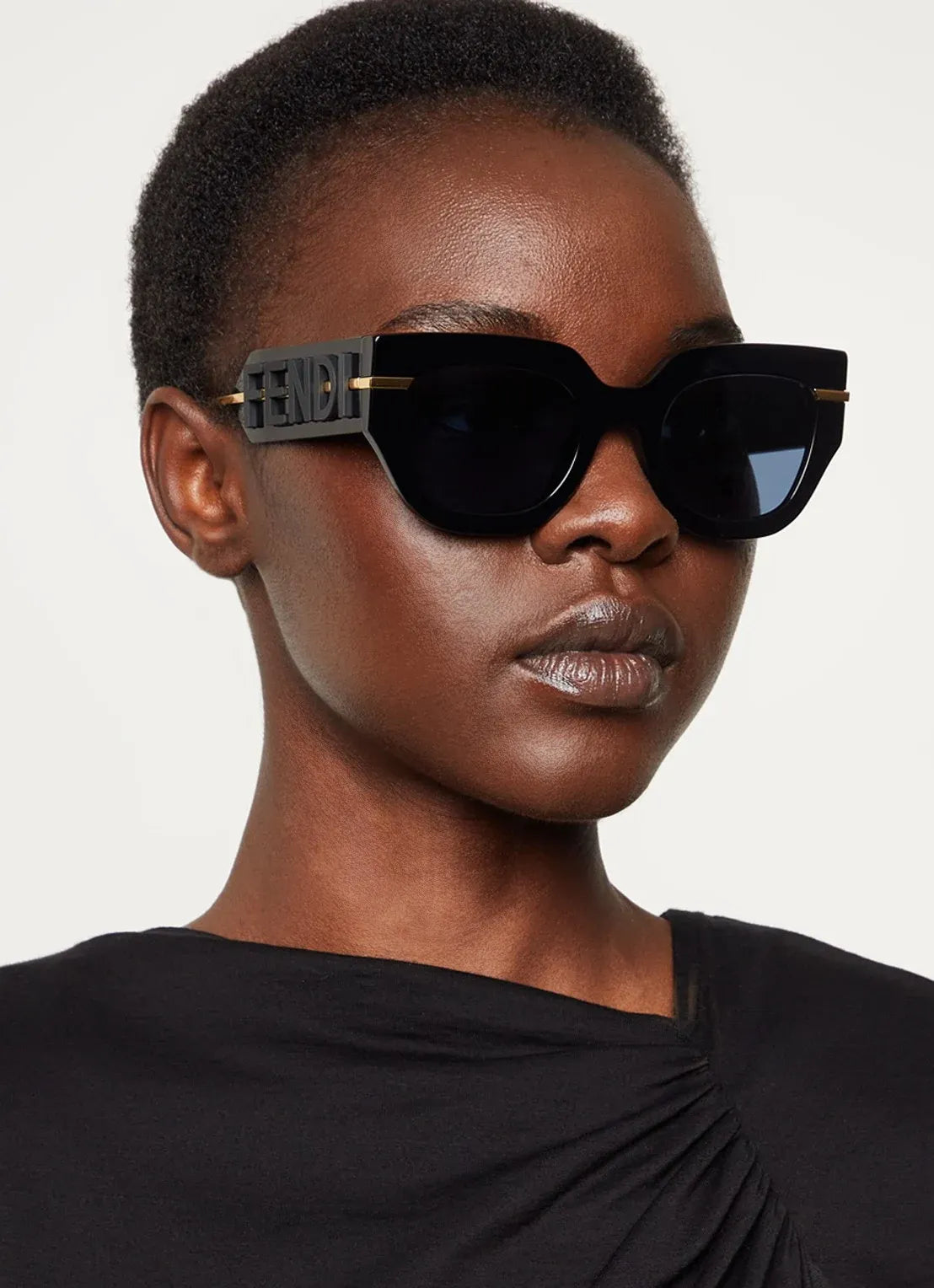 FENDI FE40097I 01V 51 SUNGLASSES