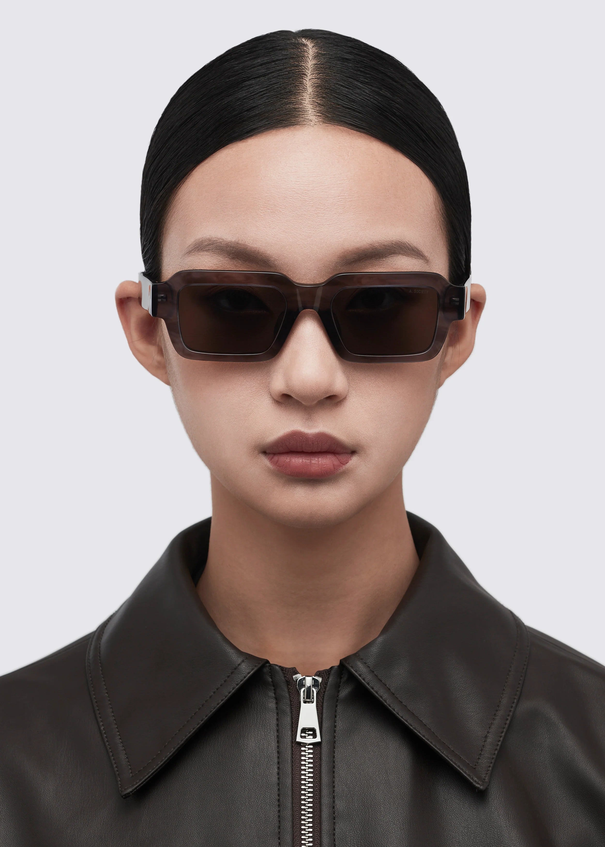 A SOCIETY BLAIR GREY 52 SUNGLASSES