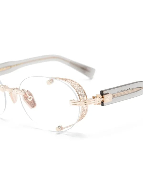BALMAIN PARIS BPX153D MONSIEUR GLD GRY 53 FRAME