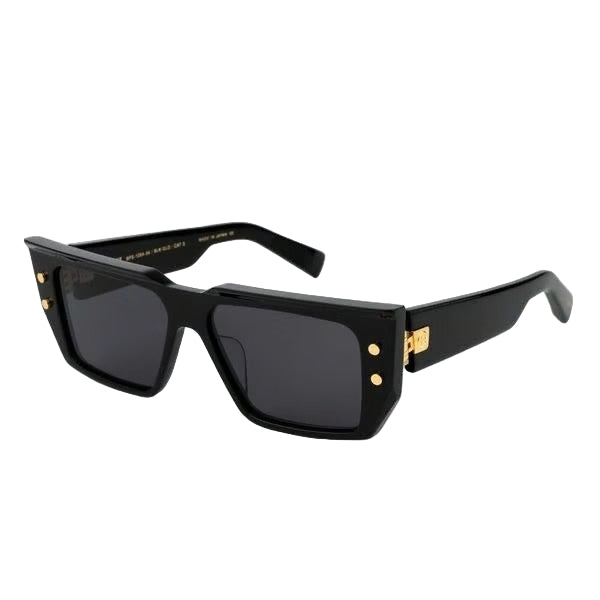 BALMAIN PARIS BPS128A B-VI BLK GLD 54 SUNGLASSES