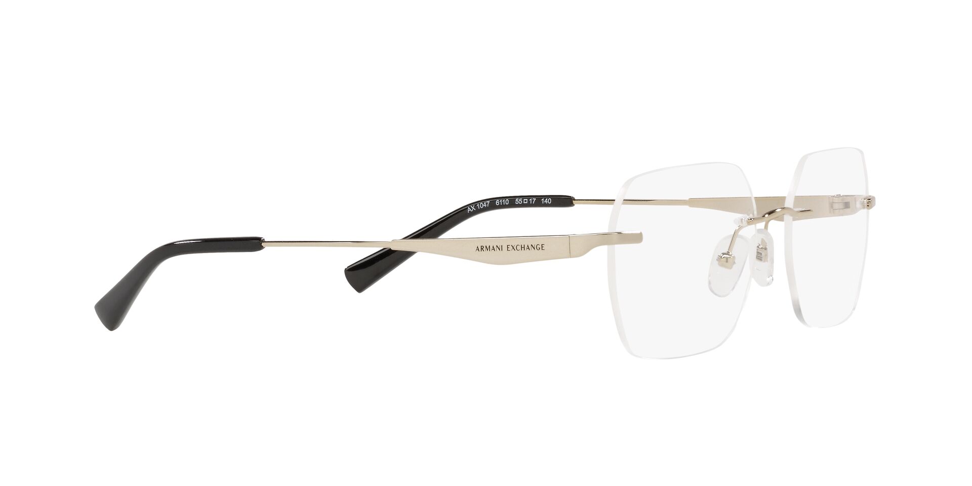 ARMANI EXCHANGE AX1047  6110  Rimless 55 140 Metal FRAME