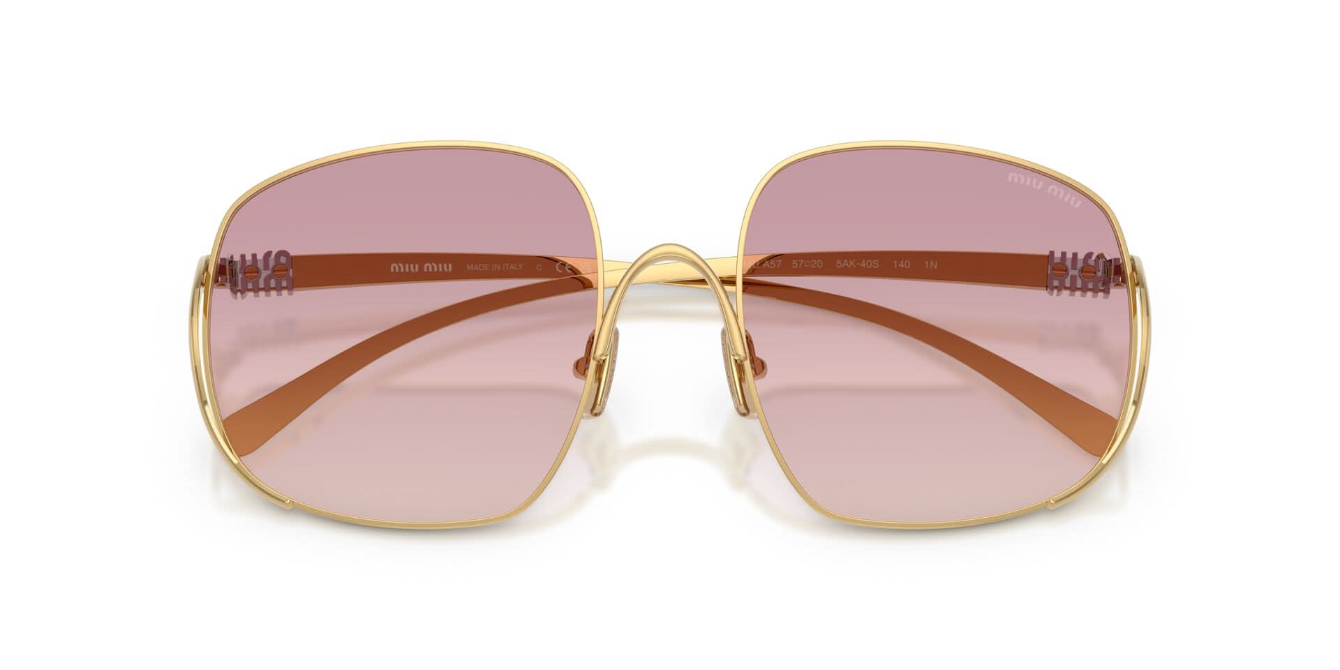 【MIU MIU】ラウンド型サングラス ケース付き Miu Miu Eyewear ミュウミュウ・アイウェア キャットアイ サングラス
