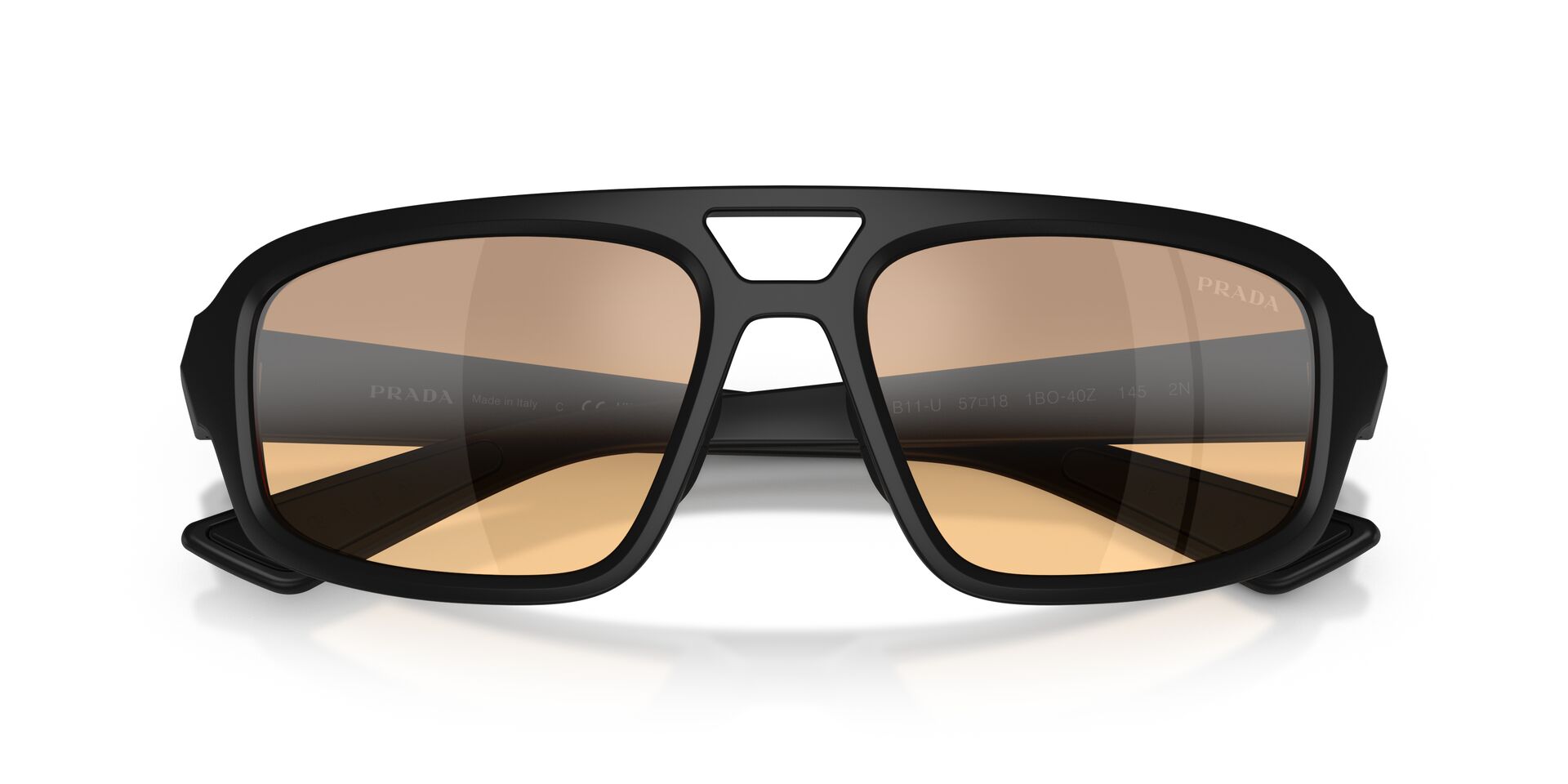 PRADA PSB11SU 1BO40Z 57 SUNGLASSES