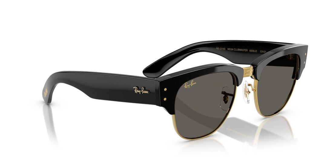 RAYBAN RB0316S ASAP ROCKY MEGA CLUBMASTER 6826J5 50 SUNGLASSES