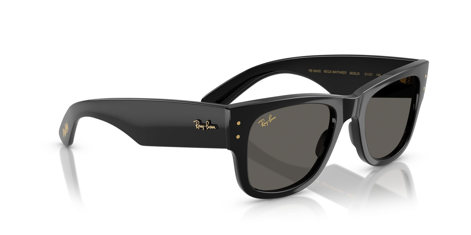 RAYBAN RB0840S MEGA WAYFARER 6826J5 51 SUNGLASSES