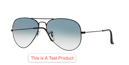 Test Rayban T0002 01B 55 SUNGLASSES
