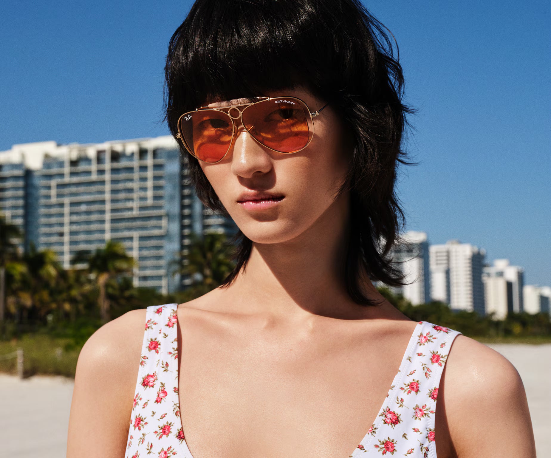 RAYBAN RB3138M THE SHOOTER BY DOLCE & GABBANA 0017 58 SUNGLASSES