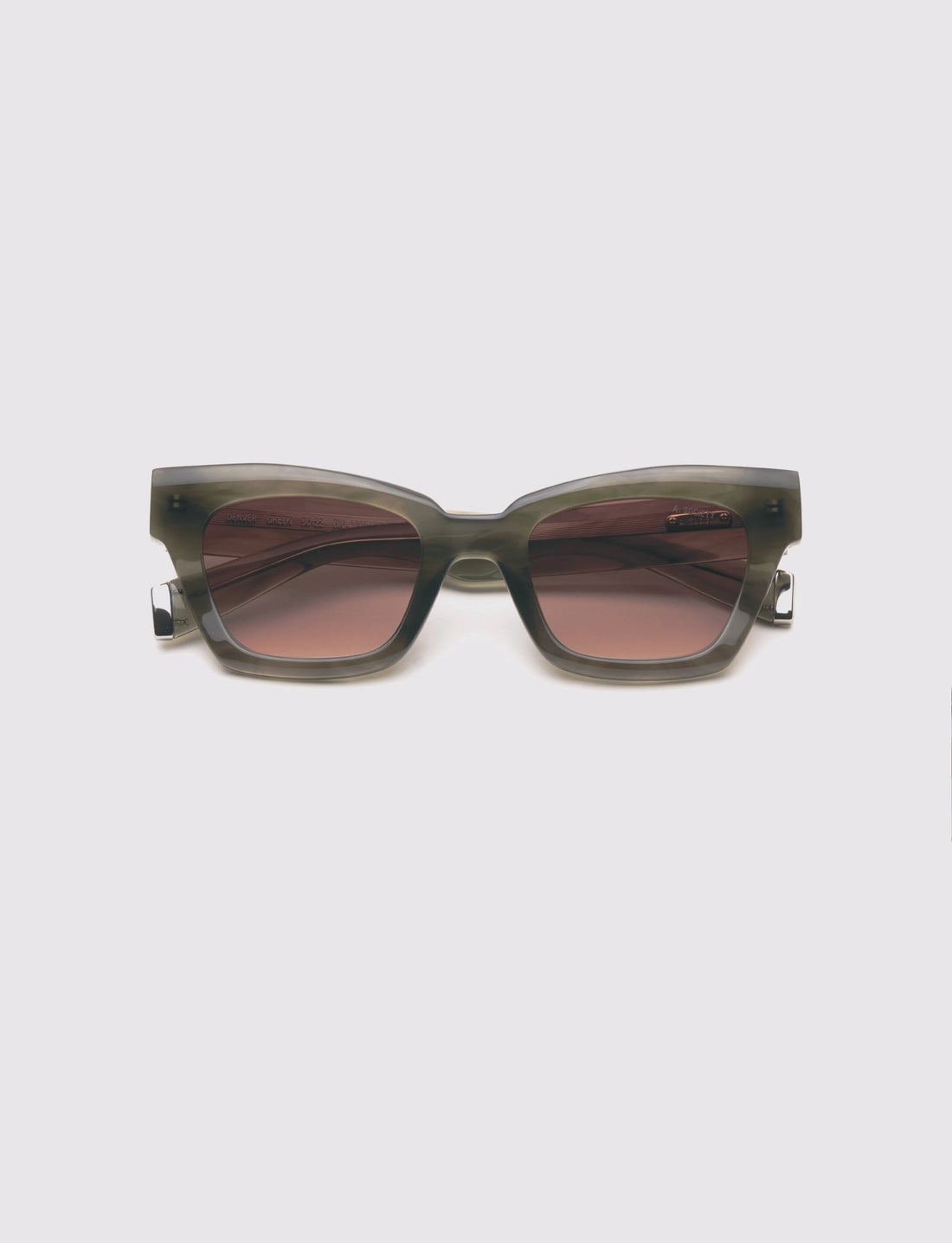 A SOCIETY DENVER GREEN 50 SUNGLASSES