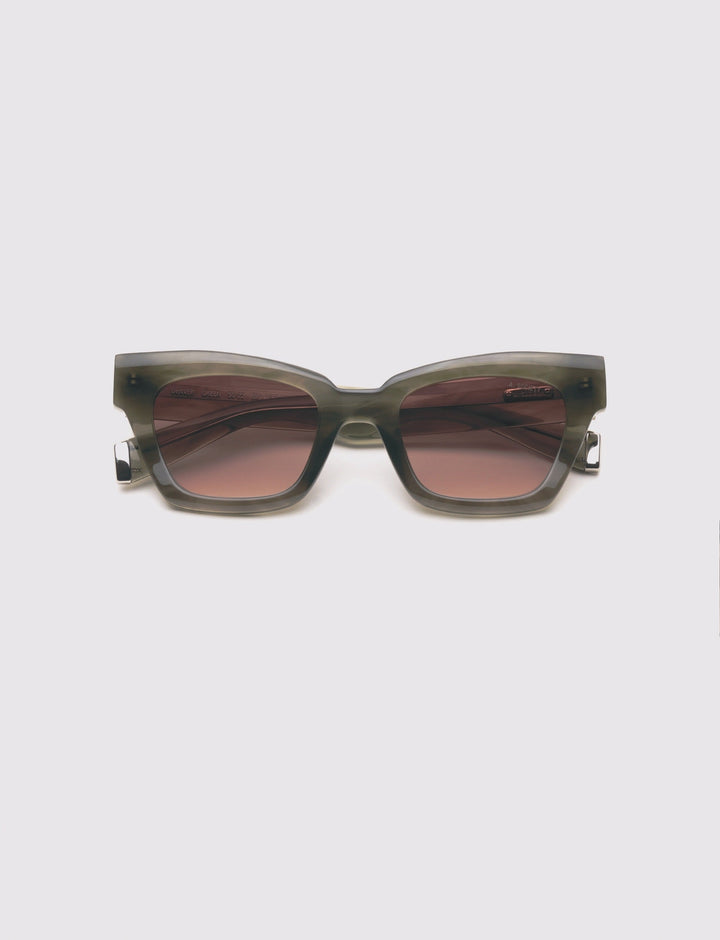A SOCIETY DENVER GREEN 50 SUNGLASSES