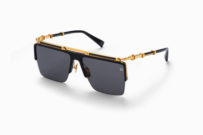 BALMAIN PARIS BPS168A TRIOMPHE BLK GLD 61 SUNGLASSES