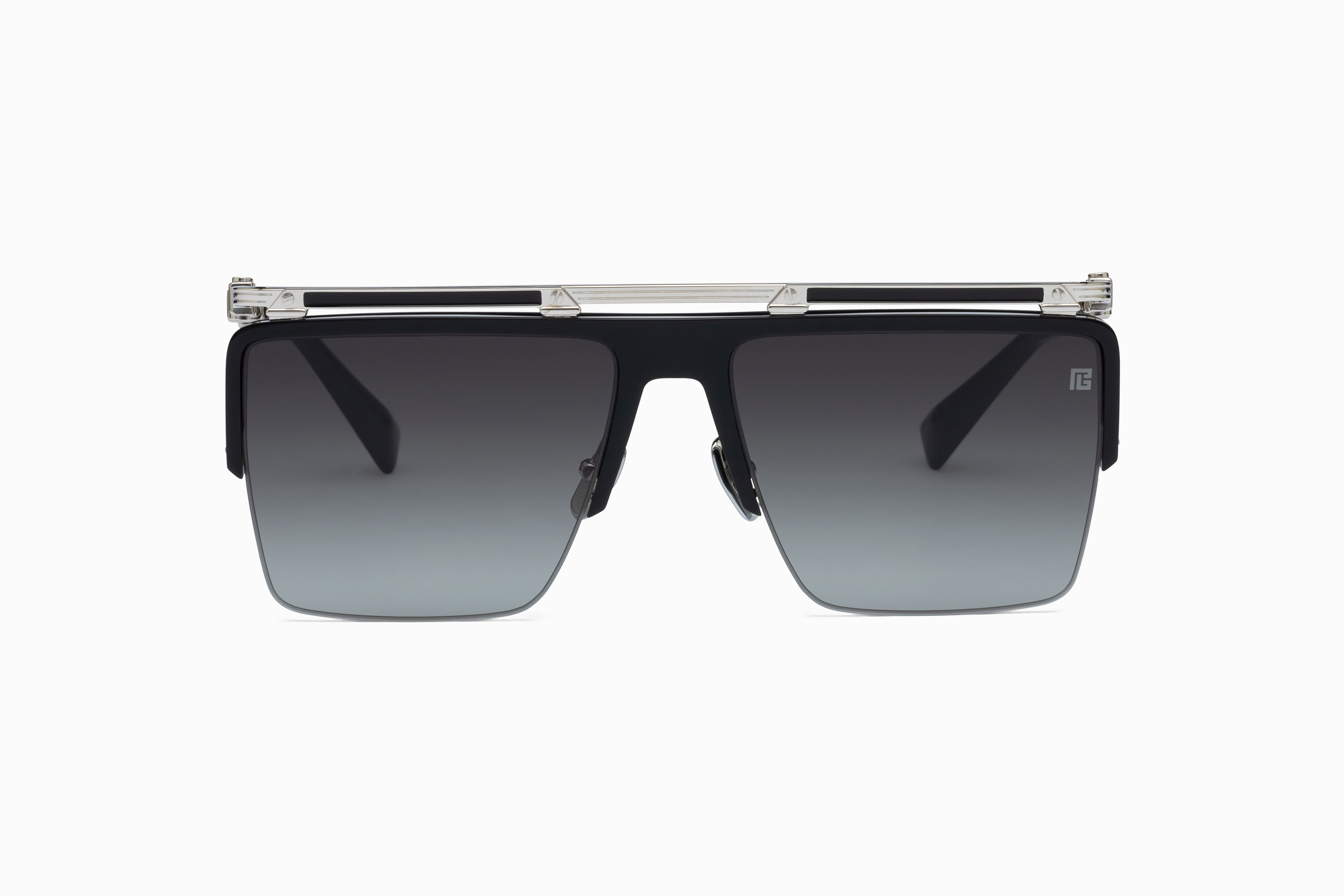 BALMAIN PARIS BPS168C TRIOMPHE BLK SLV 61 SUNGLASSES