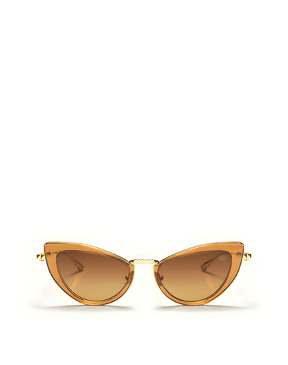 VALENTINO VLS102B VIII GLD BRN 50 SUNGLASSES