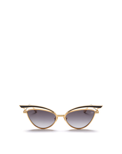 VALENTINO VLS118A V-GLASSLINER GLD BLK 55 SUNGLASSES