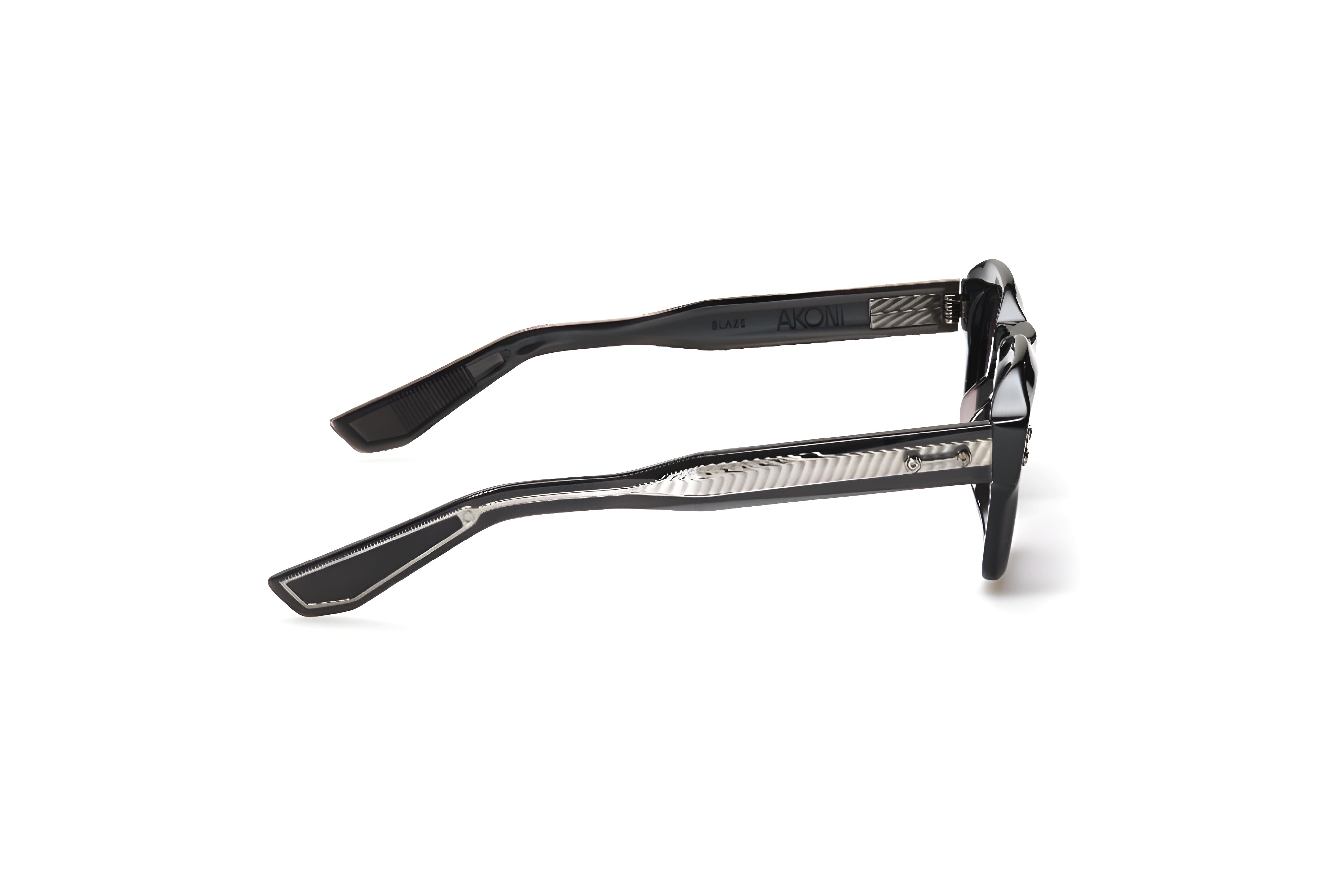 AKONI AKS514D BLAZE BLK BLK 48 SUNGLASSES