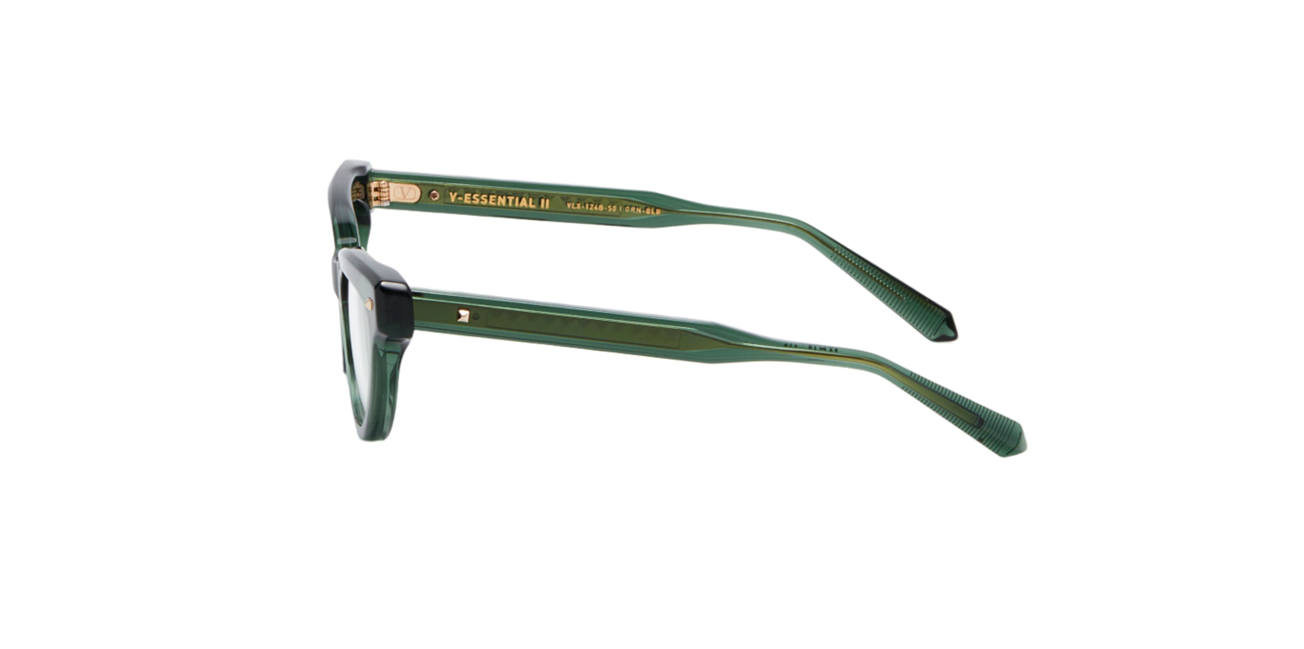 VALENTINO VLX124B V ESSENTIAL II GRN GLD 50 FRAME